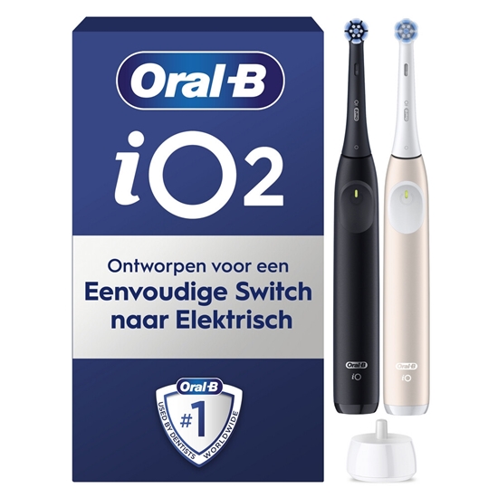 ORALB IO2 DUO BLACKPINK TANDENBORSTEL 2ST